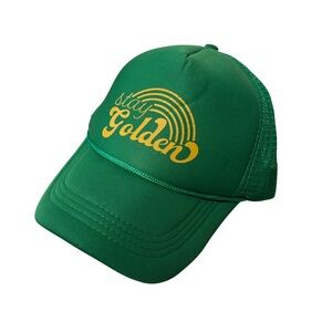 Green Trucker Hat - Stay Golden